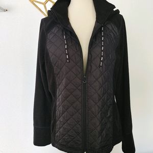 Fleece Fila Zipper Hooded Jacket Size Large